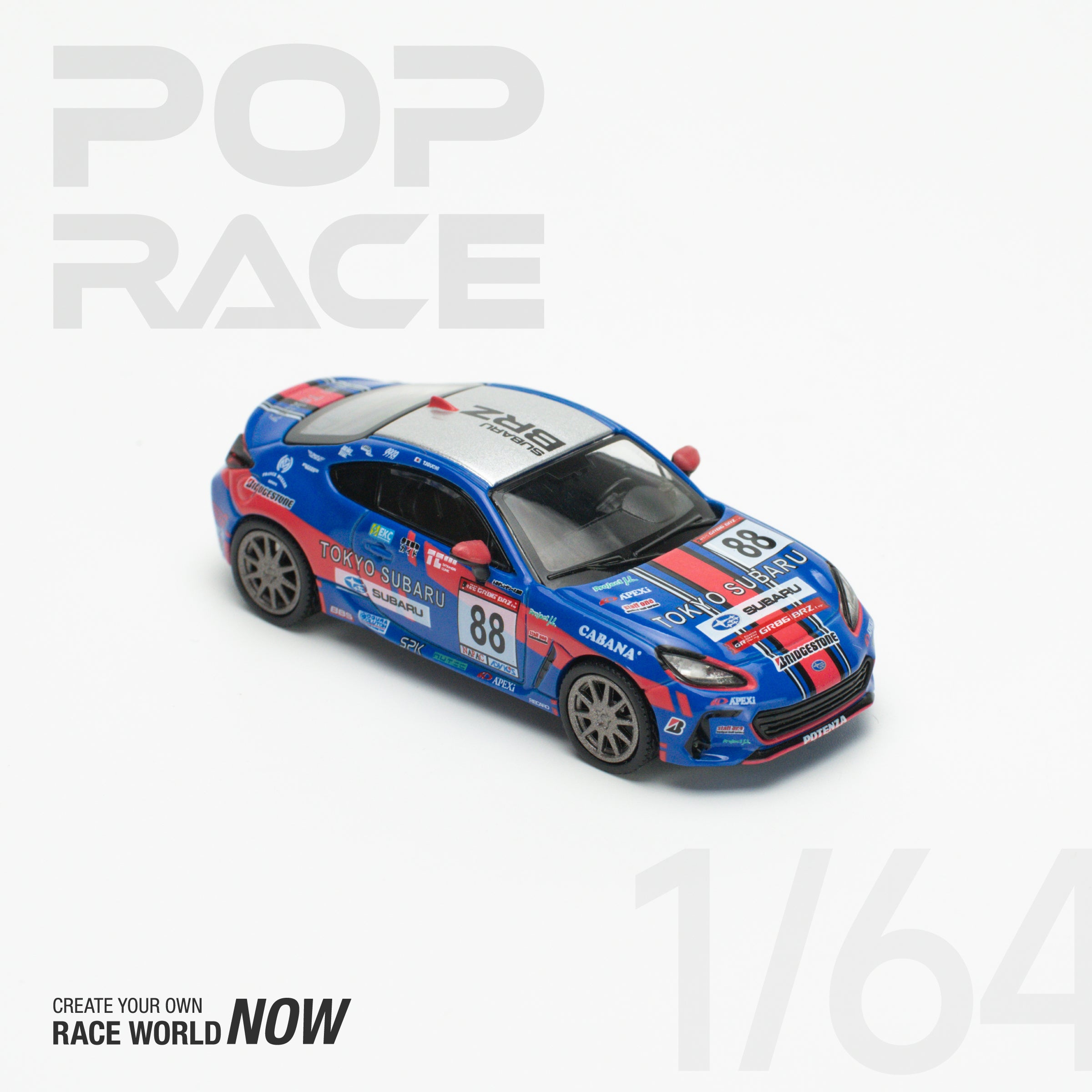 SUBARO BRZ TOKYIO SUBARU RACING 1/64