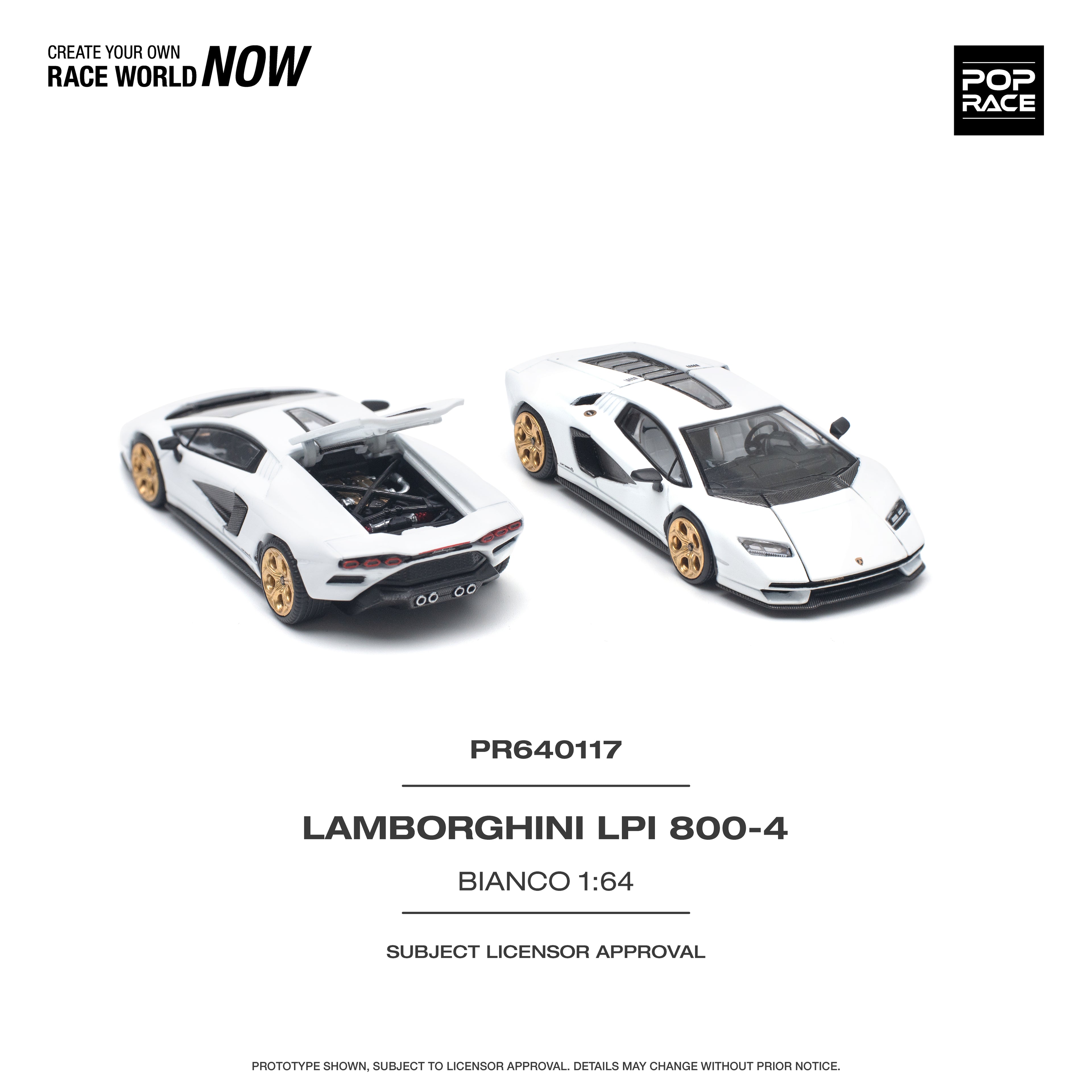 LAMBORGHINI LPI 800-4 BLANCO 1/64