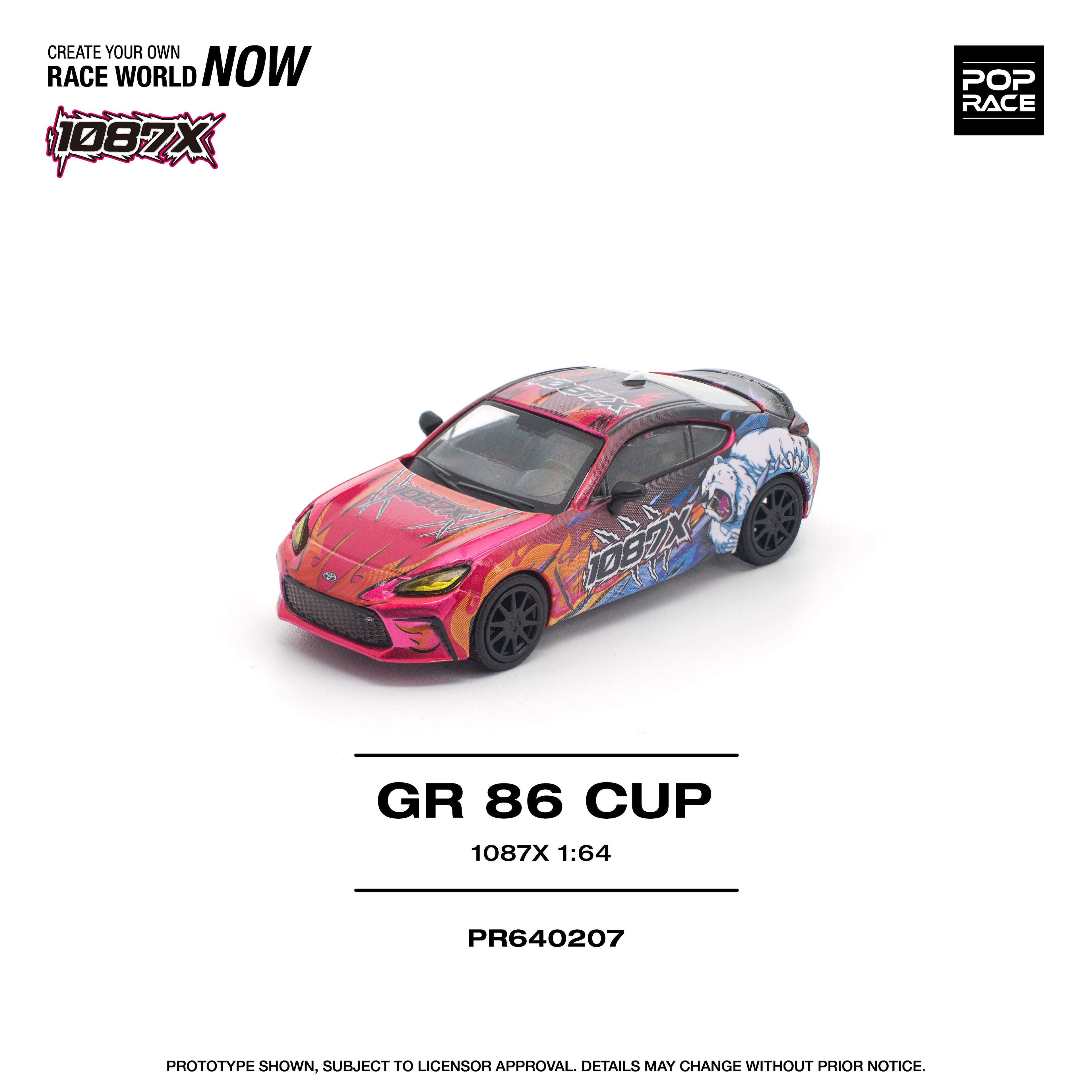 POP RACE 1/64 1087X GR86 CUP