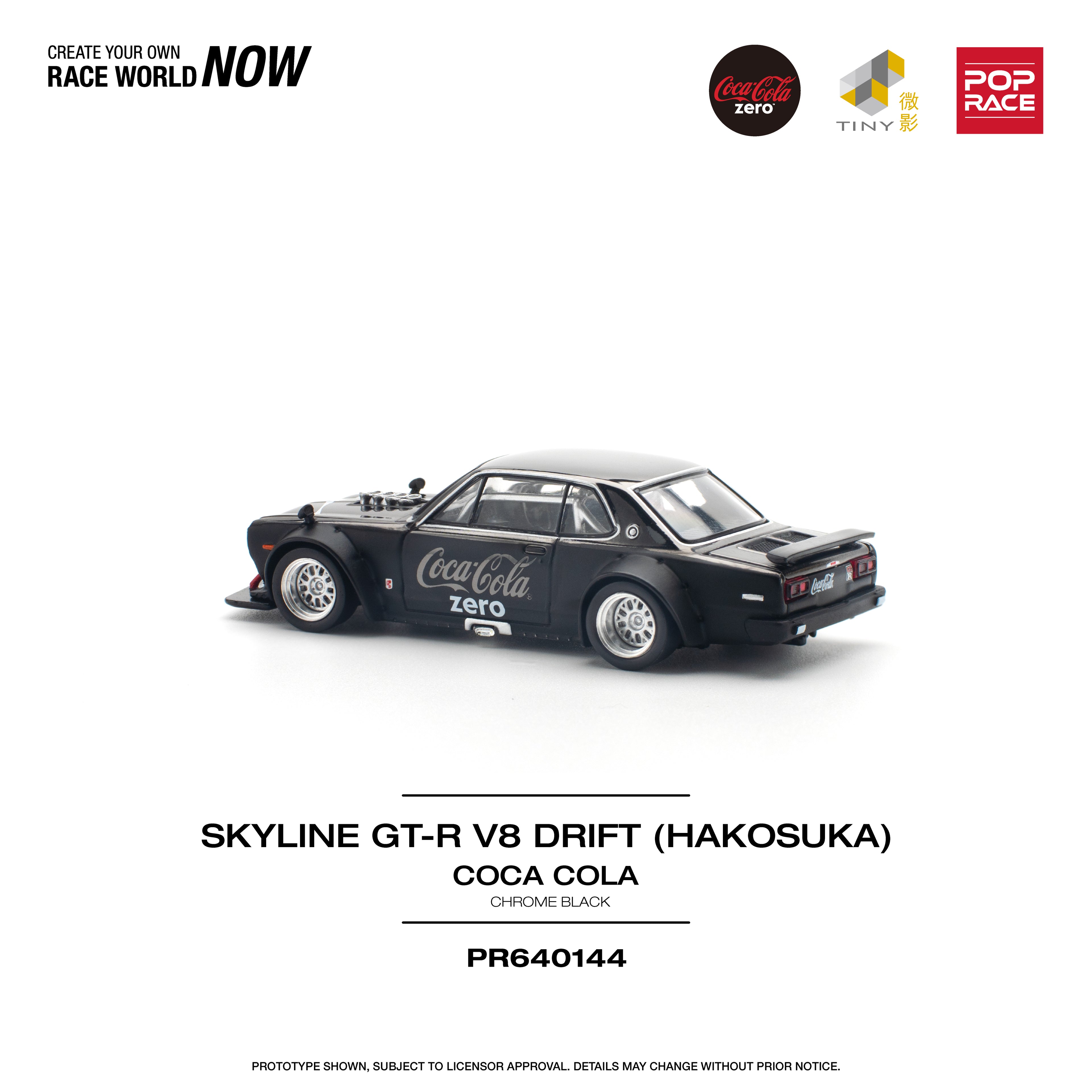 SKYLINE GT-R V8 DRIFT HAKOSUKA COCA COLA 1/64