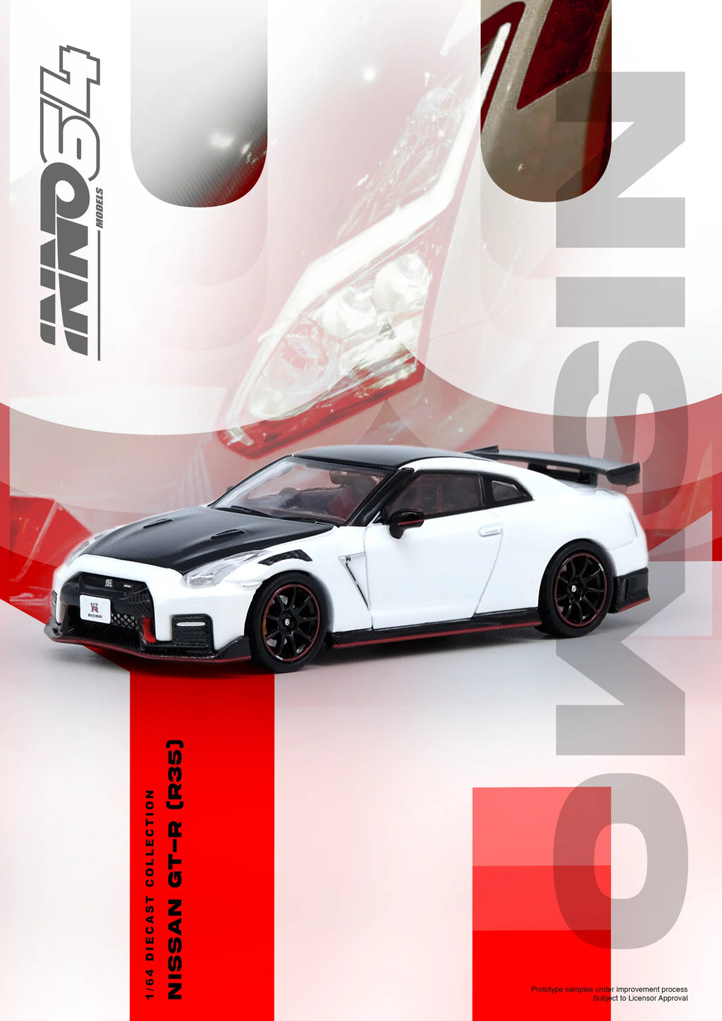 INNO 64 1:64 NISSAN GT-R (R35) NISMO White