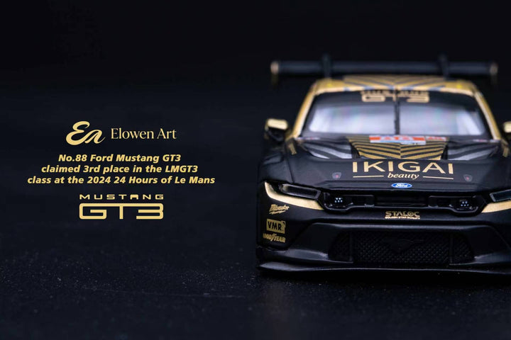Elowen Art 1:64 Ford Mustang GT3 Negro #88