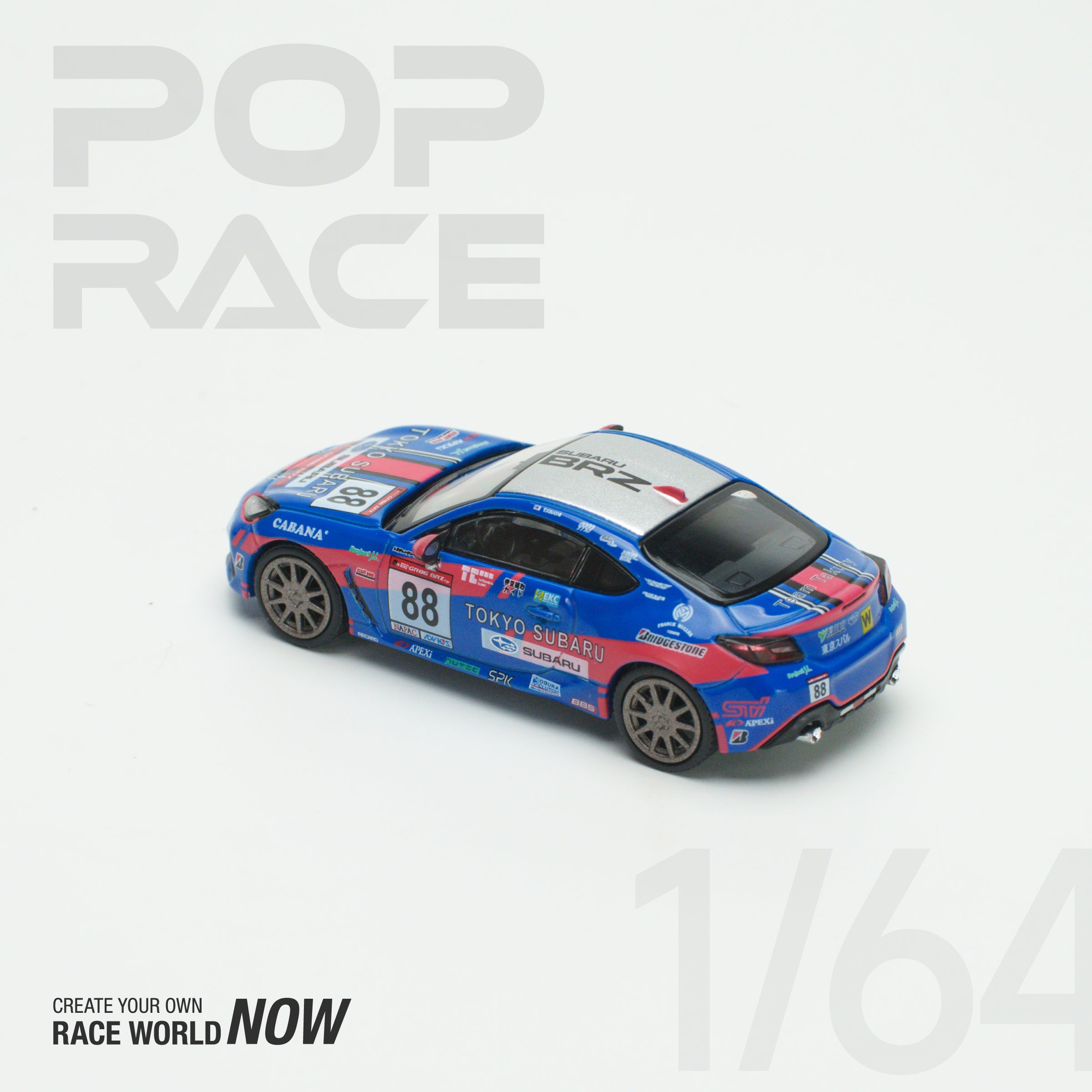SUBARO BRZ TOKYIO SUBARU RACING 1/64