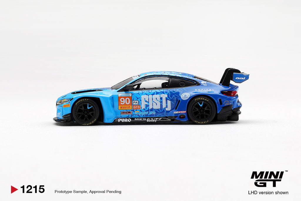 MINI GT 1/64 #1215 BMW M4 GT3 EVO #90 FIST Team AAI 2025 China GT VERSION EN CAJA