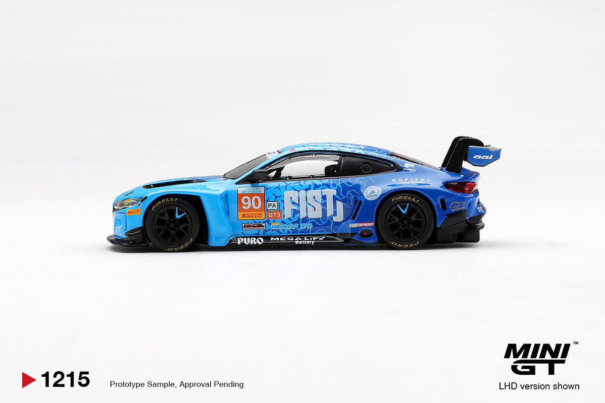 MINI GT 1/64 #1215 BMW M4 GT3 EVO #90 FIST Team AAI 2025 China GT VERSION EN CAJA