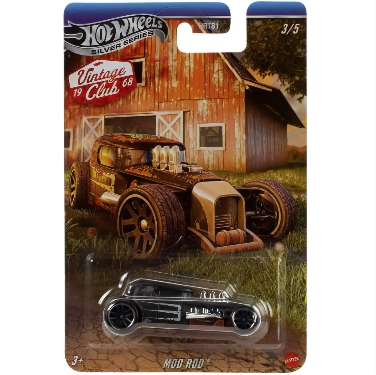 HOTWHEELS 1/64 Mod Rod - Silver Series Vintage Club