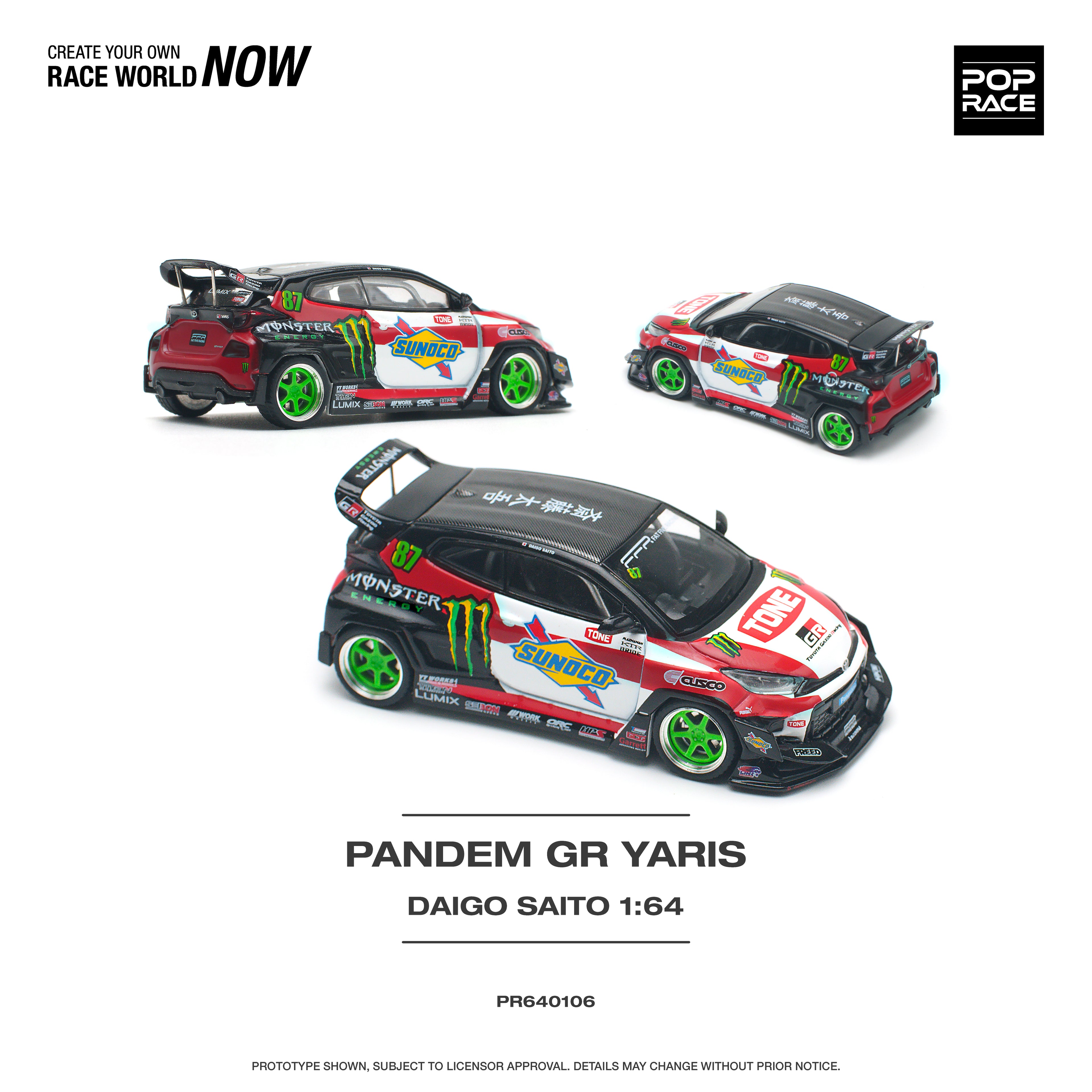 PANDEM GR YARIS DAIGO SAITO 1/64