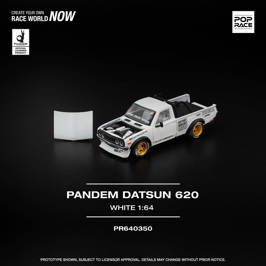 POPRACE 1:64 PANDEM DATSUN 620 BLANCO PR640350