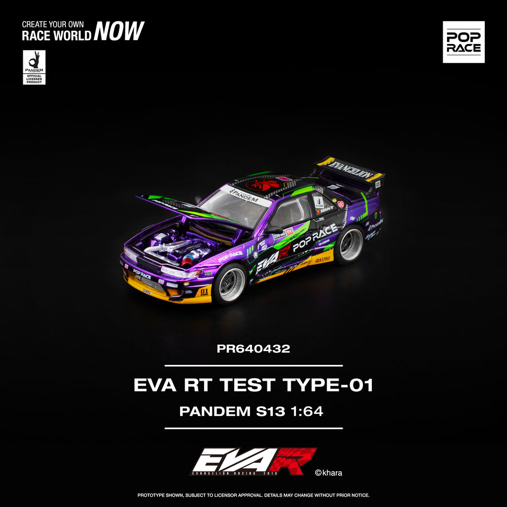 Pop Race 1:64 PANDEM S13 EVA RT TEST TYPE-01 PR640432