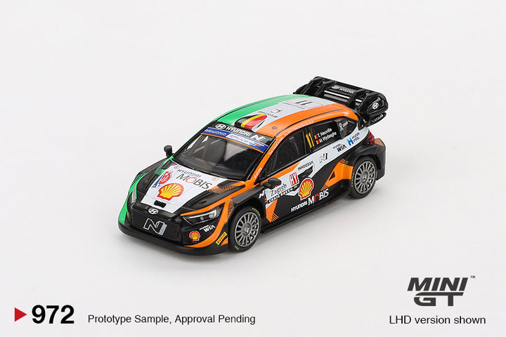 MINI GT 972 Hyundai i20 N Rally1 #11 Ganador de la Power Stage del Rally de Croacia 2023