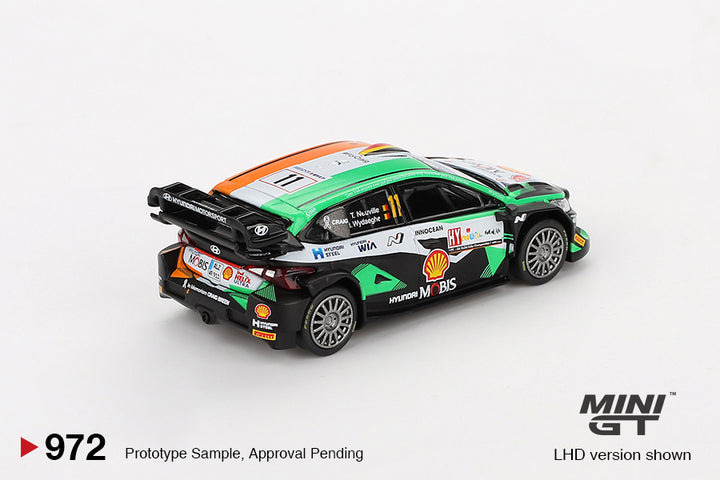 MINI GT 972 Hyundai i20 N Rally1 #11 Ganador de la Power Stage del Rally de Croacia 2023