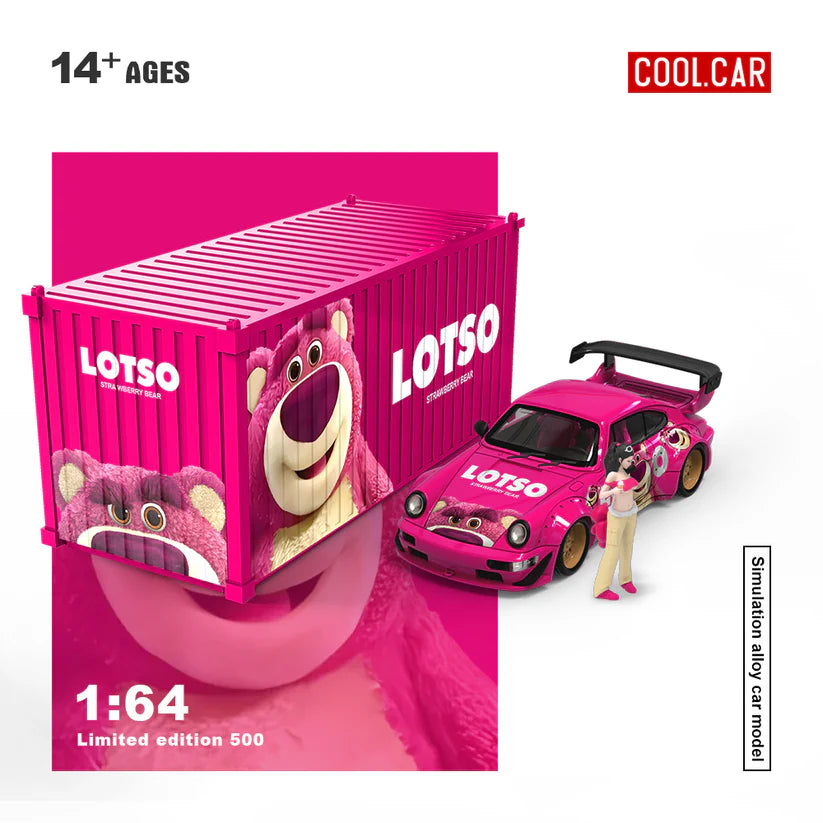 Cool Car 1:64 Porsche 964 Lotso Strawberry Bear