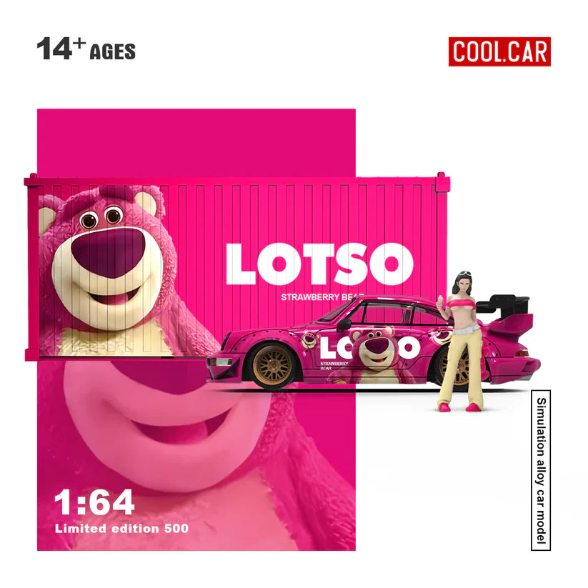 Cool Car 1:64 Porsche 964 Lotso Strawberry Bear
