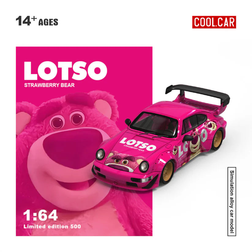 COOL CAR PORSCHE 964 LOTSO STRAWBERRY BEAR
