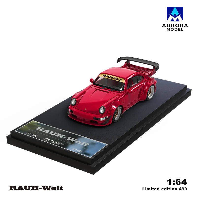 AURORA MODEL 1/64 PORSCHE RWB 964 METAL REDDOL