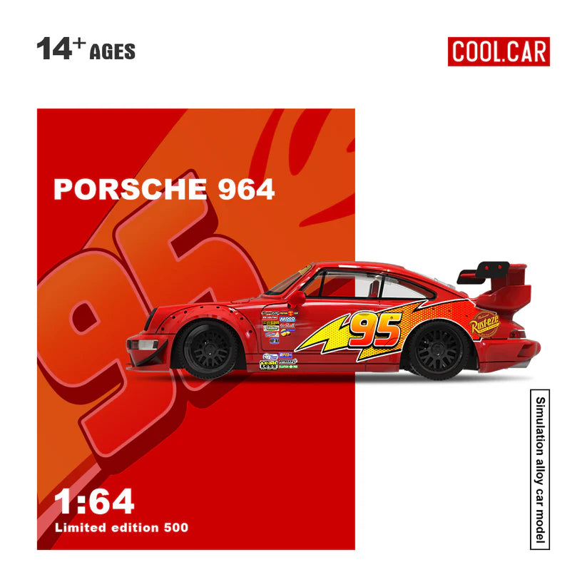 COOL CAR PORSCHE 964 LIGHTNING LIVERY 1/64