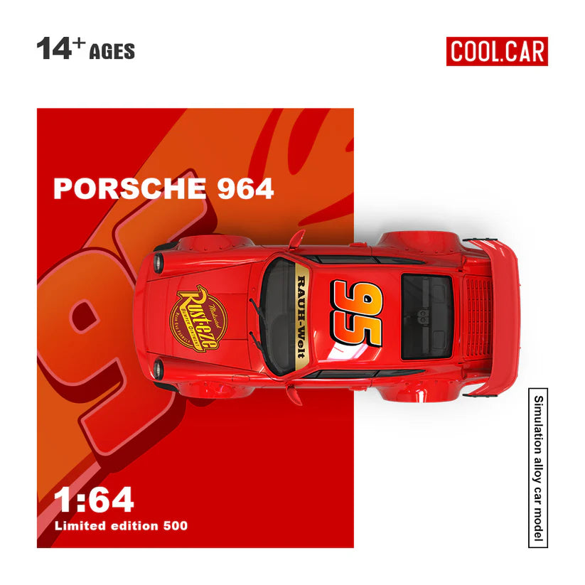 COOL CAR PORSCHE 964 LIGHTNING LIVERY 1/64