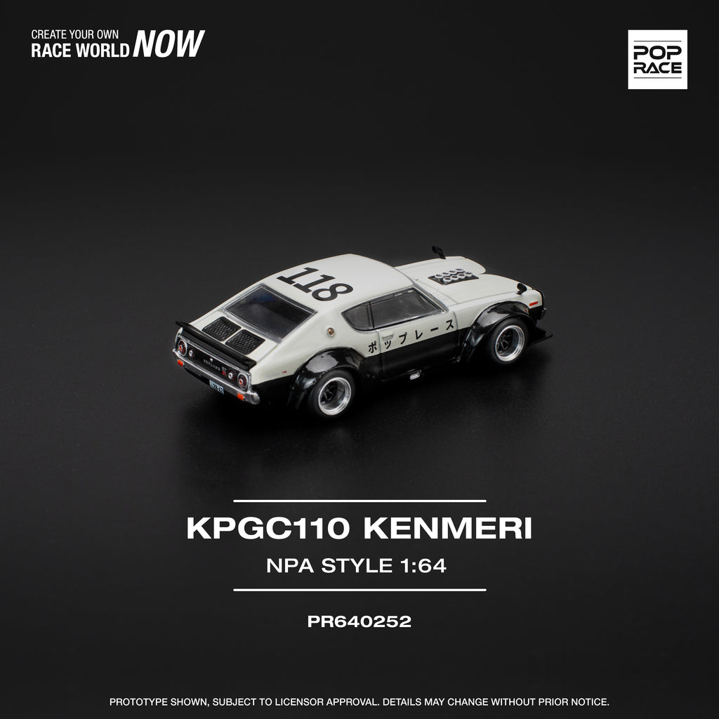 POP RACE 1/64 SKYLINE GT-R V8 DRIFT KENMERI NPA STYLE