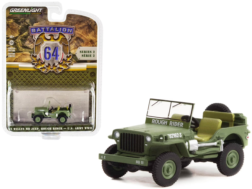 Greenlight 1/64 Coche Jeep Willys MB 1942 Theodore Roosevelt Jr’s