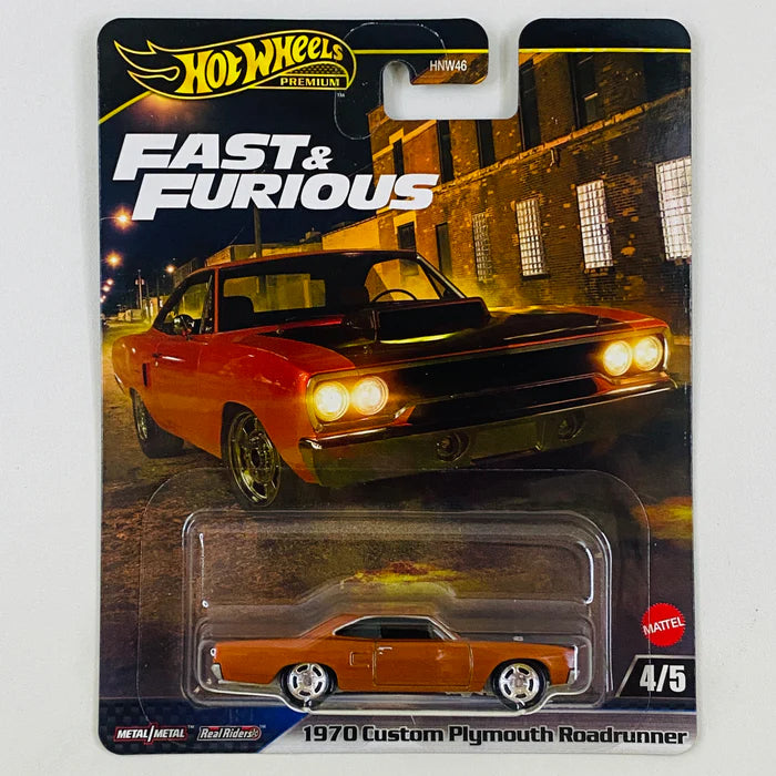 HOTWHEELS 1970 CUSTOM PLYMOUTH ROADRUNNER RAPIDOS Y FURIOSOS