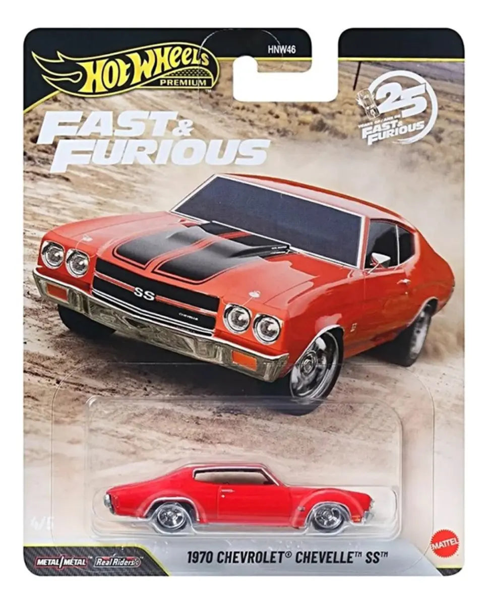HOTWHEELS 1970 CHEVROLET CHEVELLE SS RAPIDOS Y FURIOSOS 25 ANIVERSARIO