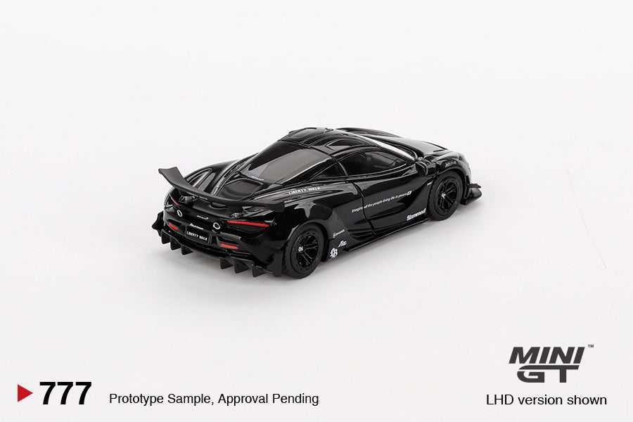 Mini GT 1:64 McLaren 720S LB-Works – Negro – Exclusivas de MiJo Blister