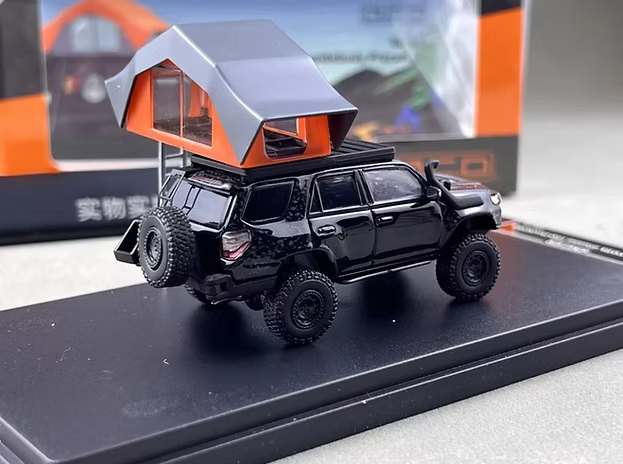 GCD TOYOTA 4RUNNER TRUCK PRERUNNER WITH CAMPER ACCESSORIES 1/64