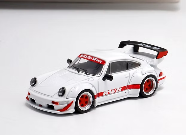 STAR MODEL PORSCHE RWB 964 WIDE BODY GT WHITE RED