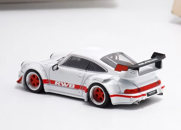 STAR MODEL PORSCHE RWB 964 WIDE BODY GT WHITE RED