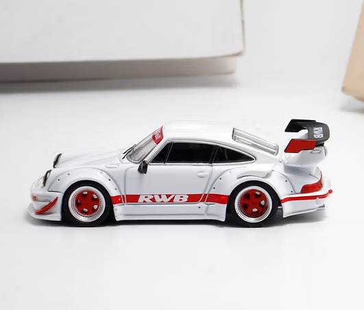 STAR MODEL PORSCHE RWB 964 WIDE BODY GT WHITE RED