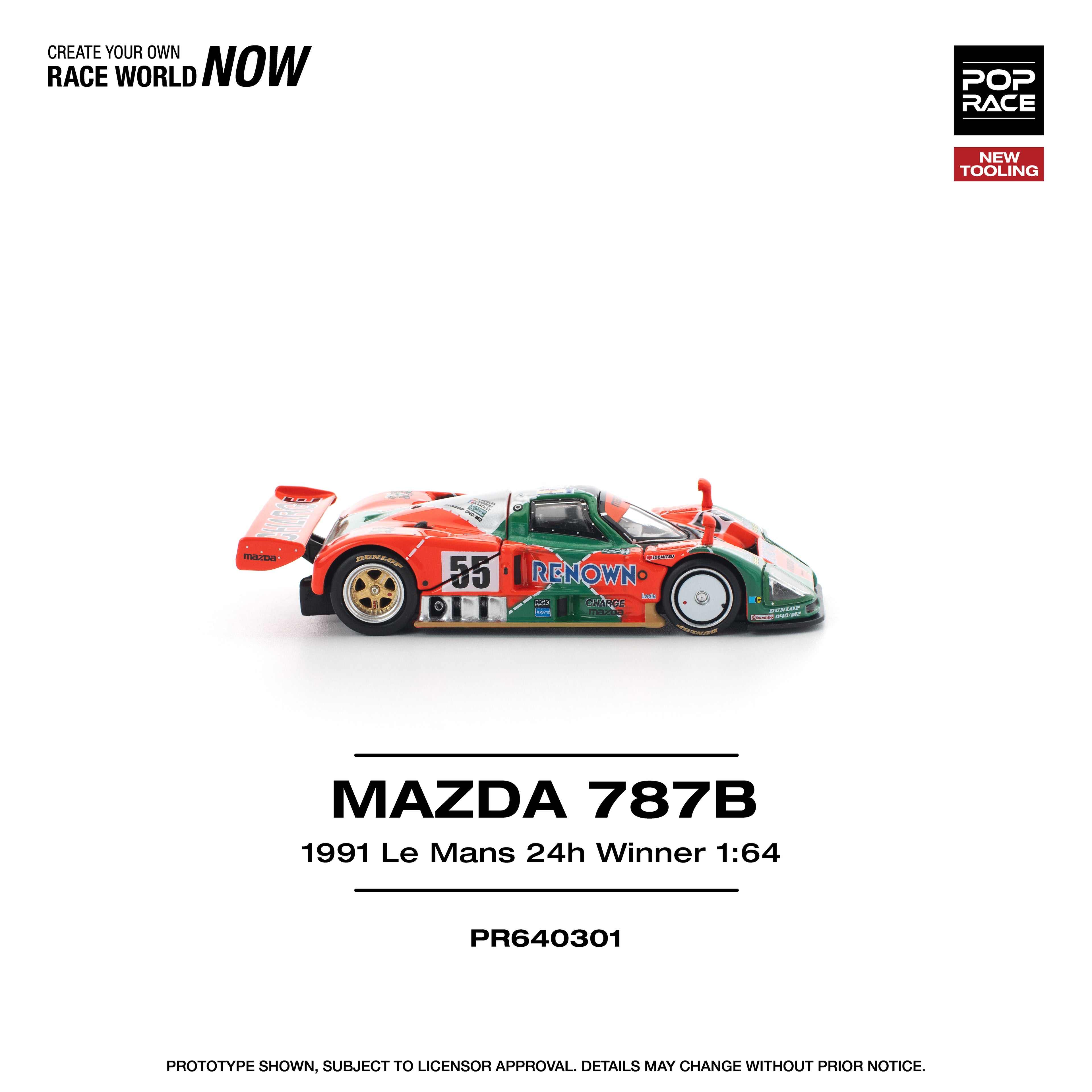 Poprace 1/64 MAZDA 787B 1991 LE MANS 24H WINNER