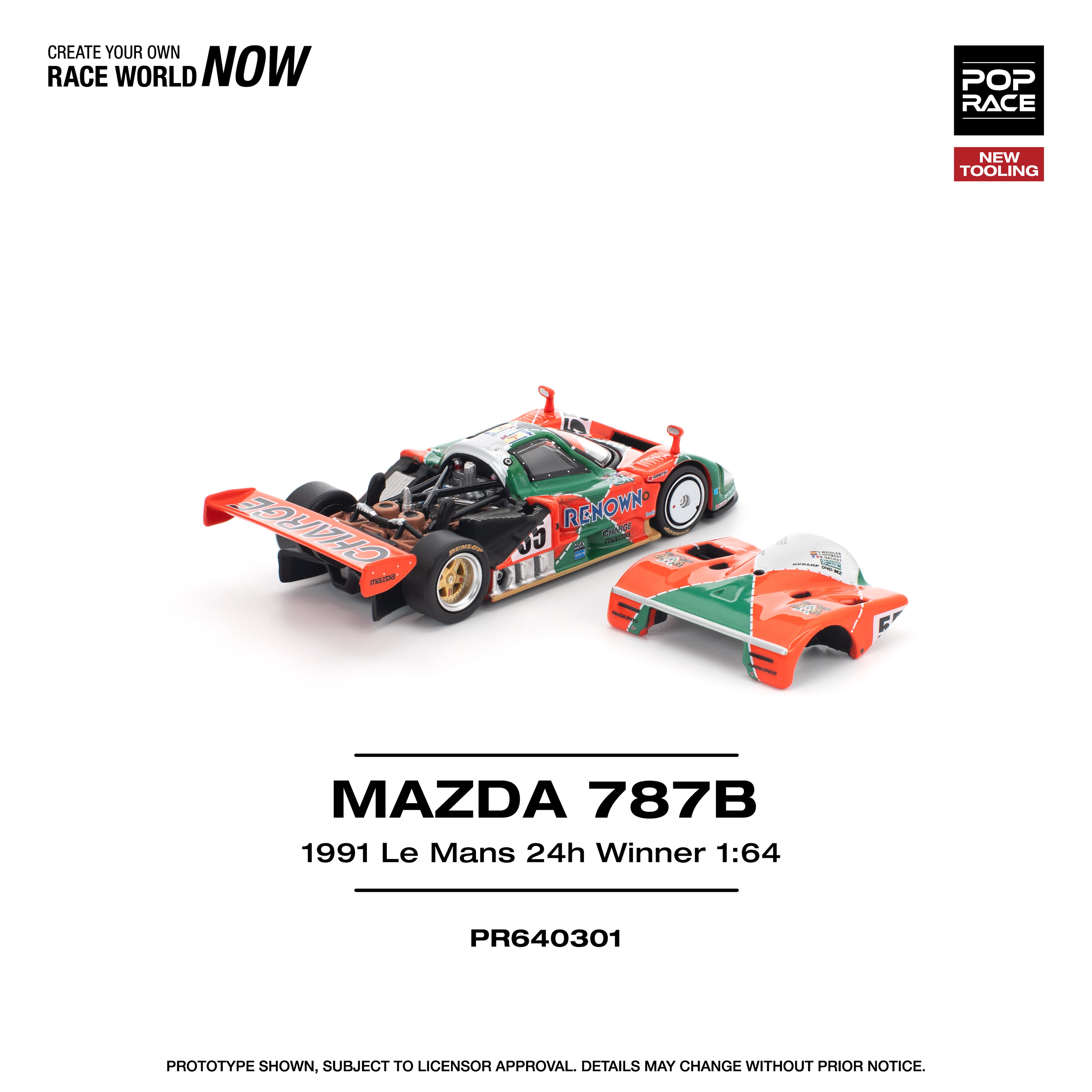 Poprace 1/64 MAZDA 787B 1991 LE MANS 24H WINNER