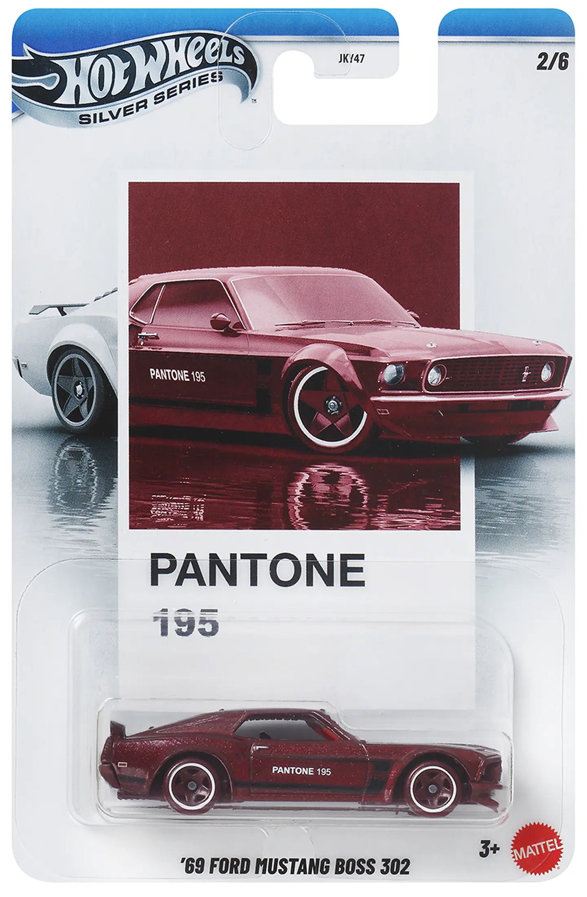 HOTWHEELS 1/64 '69 Ford Mustang Boss 302 - Silver Series Pantone