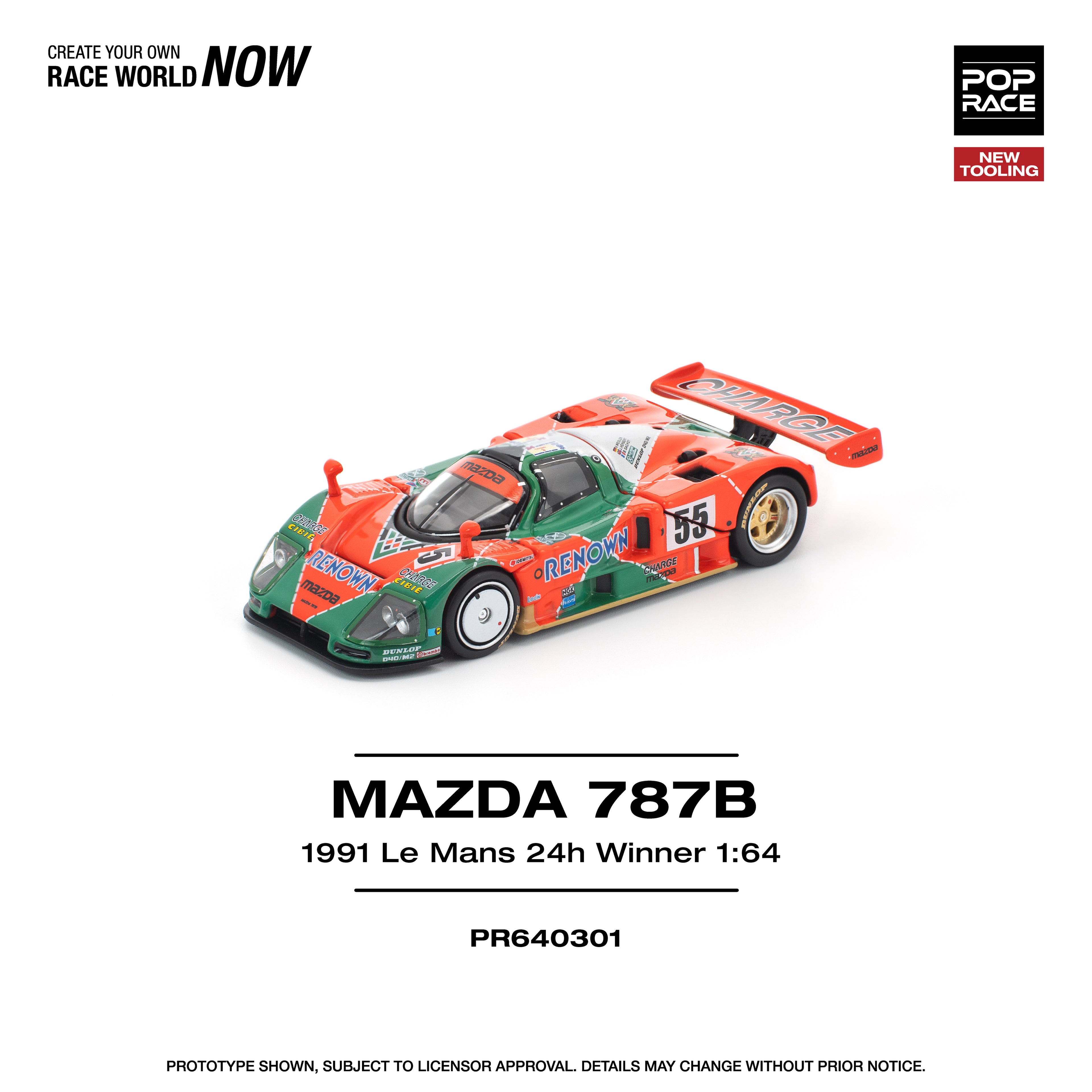 Poprace 1/64 MAZDA 787B 1991 LE MANS 24H WINNER