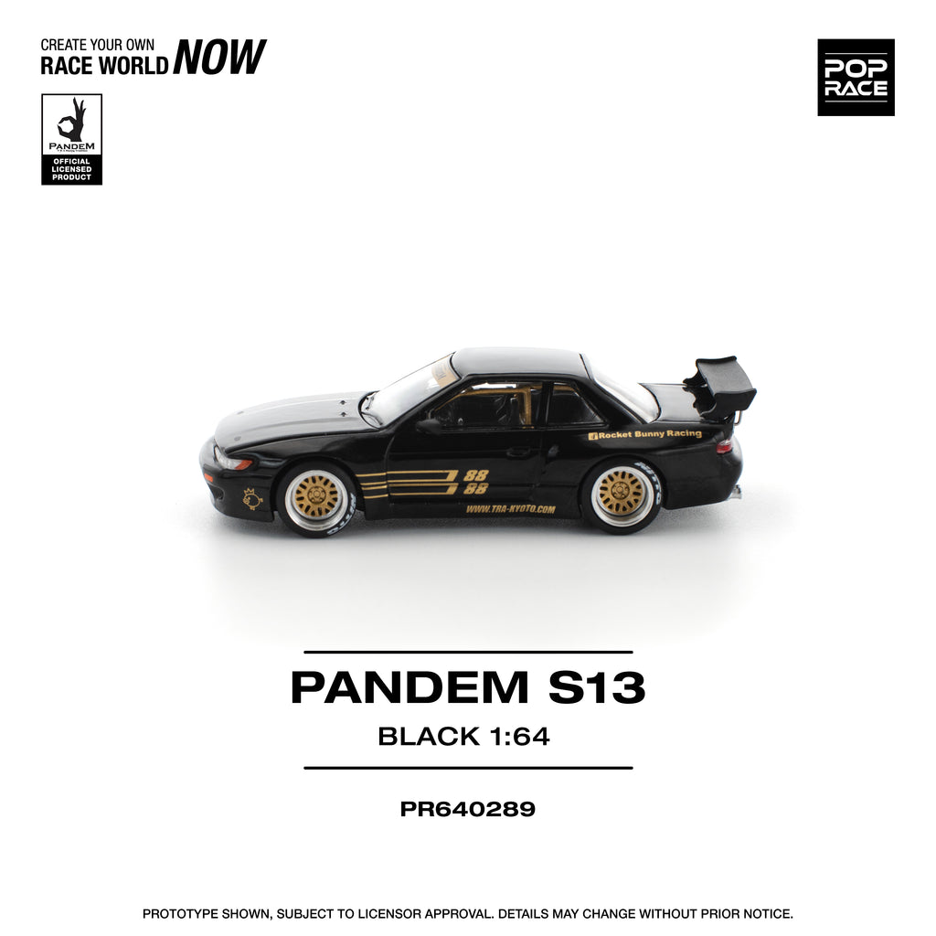 POP RACE 1/64 PANDEM S13 BLACK