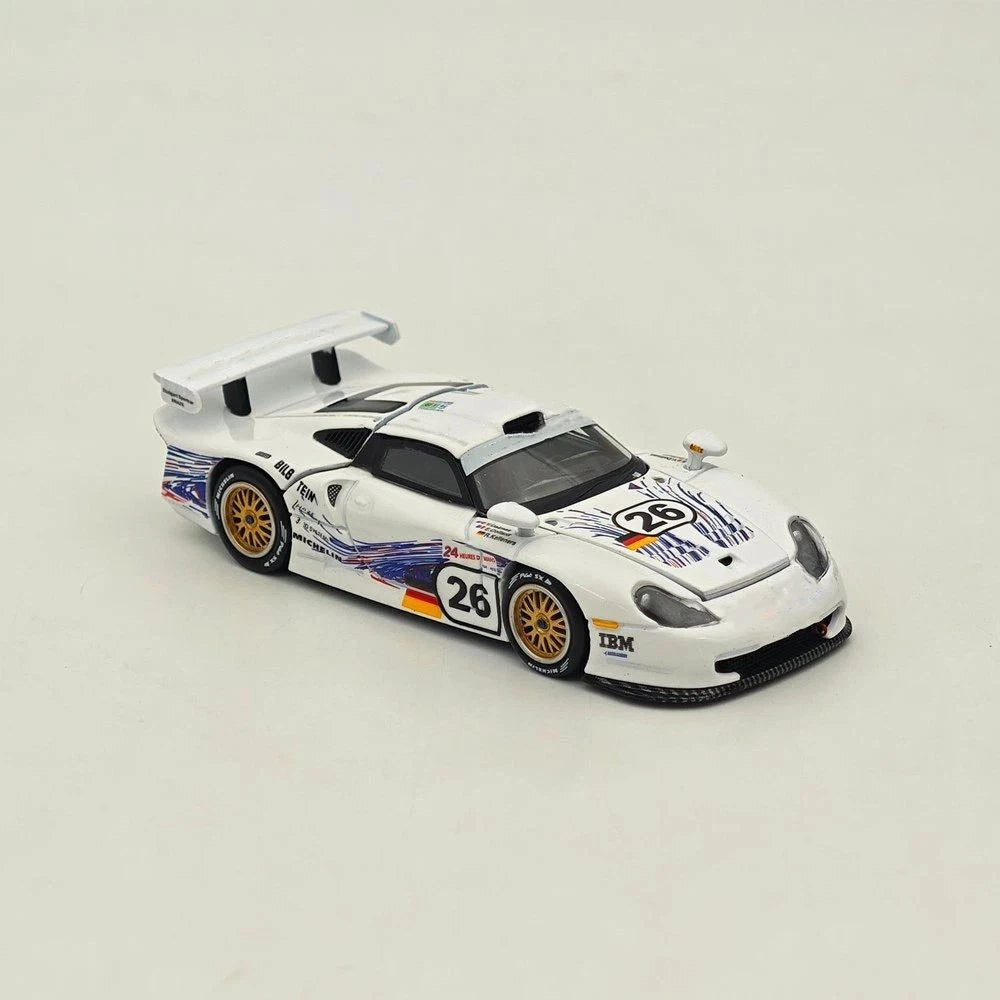 TRANSCEND MODEL 1/64 PORSCHE 911 24H LE MANS 1997 #26 BLANCO