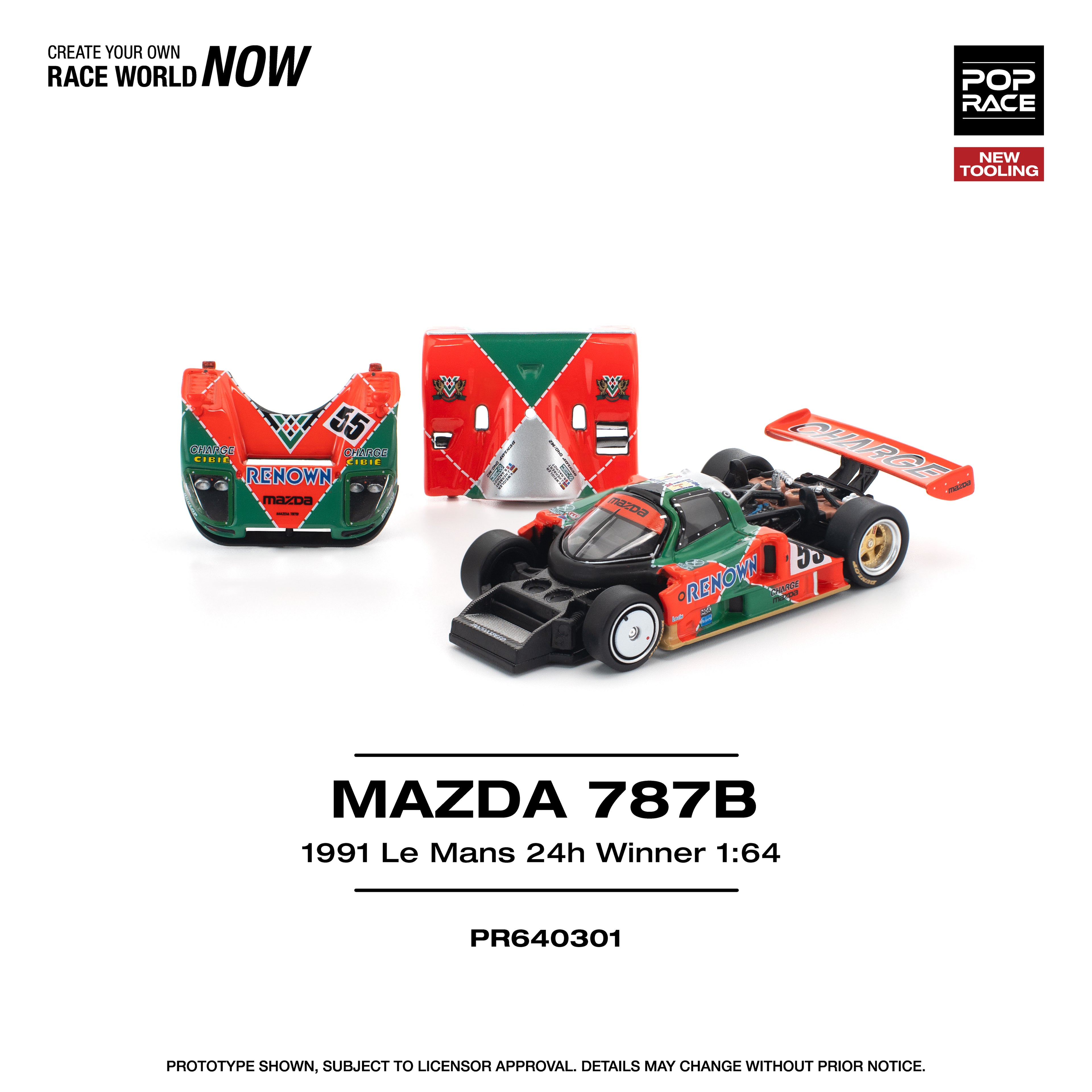 Poprace 1/64 MAZDA 787B 1991 LE MANS 24H WINNER