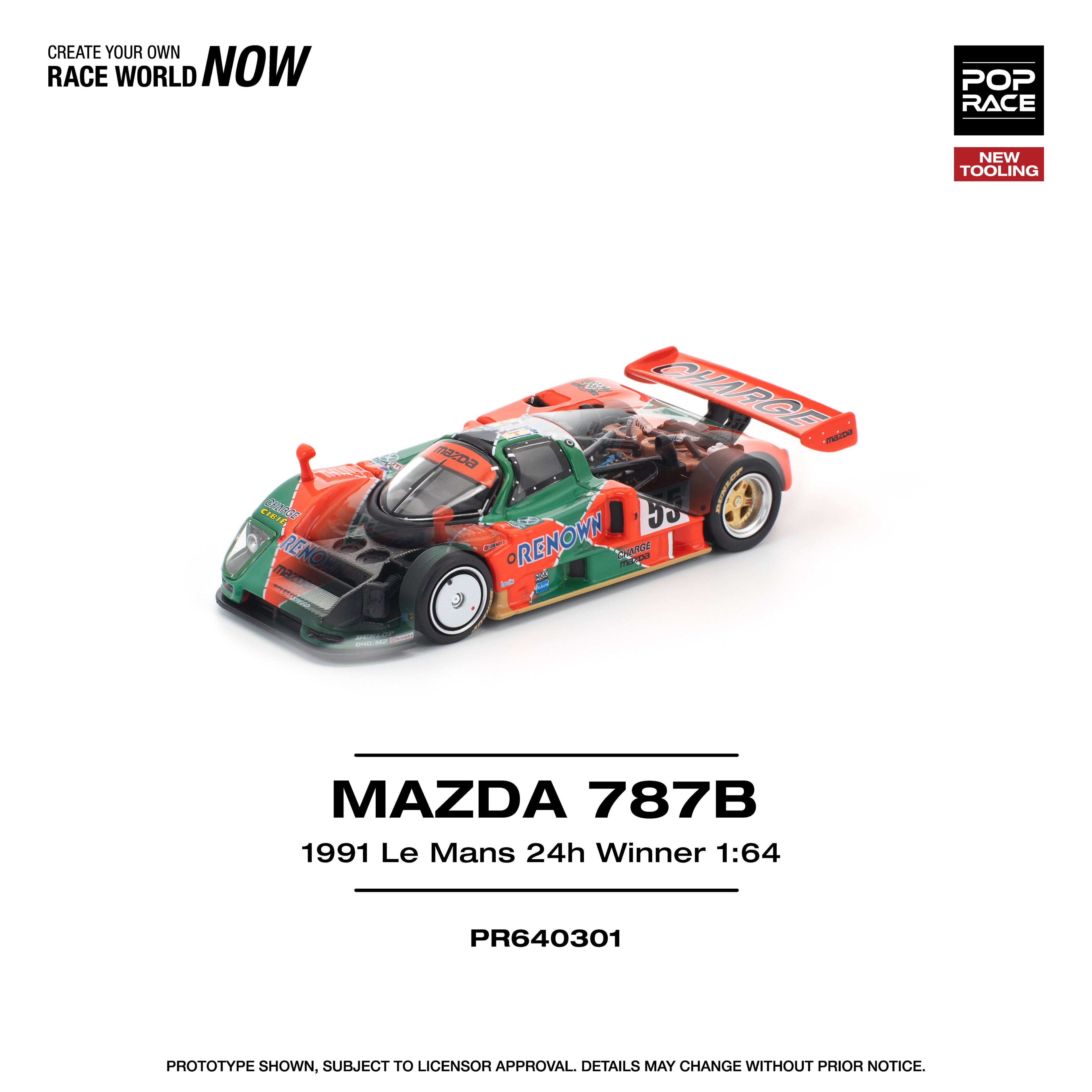 Poprace 1/64 MAZDA 787B 1991 LE MANS 24H WINNER