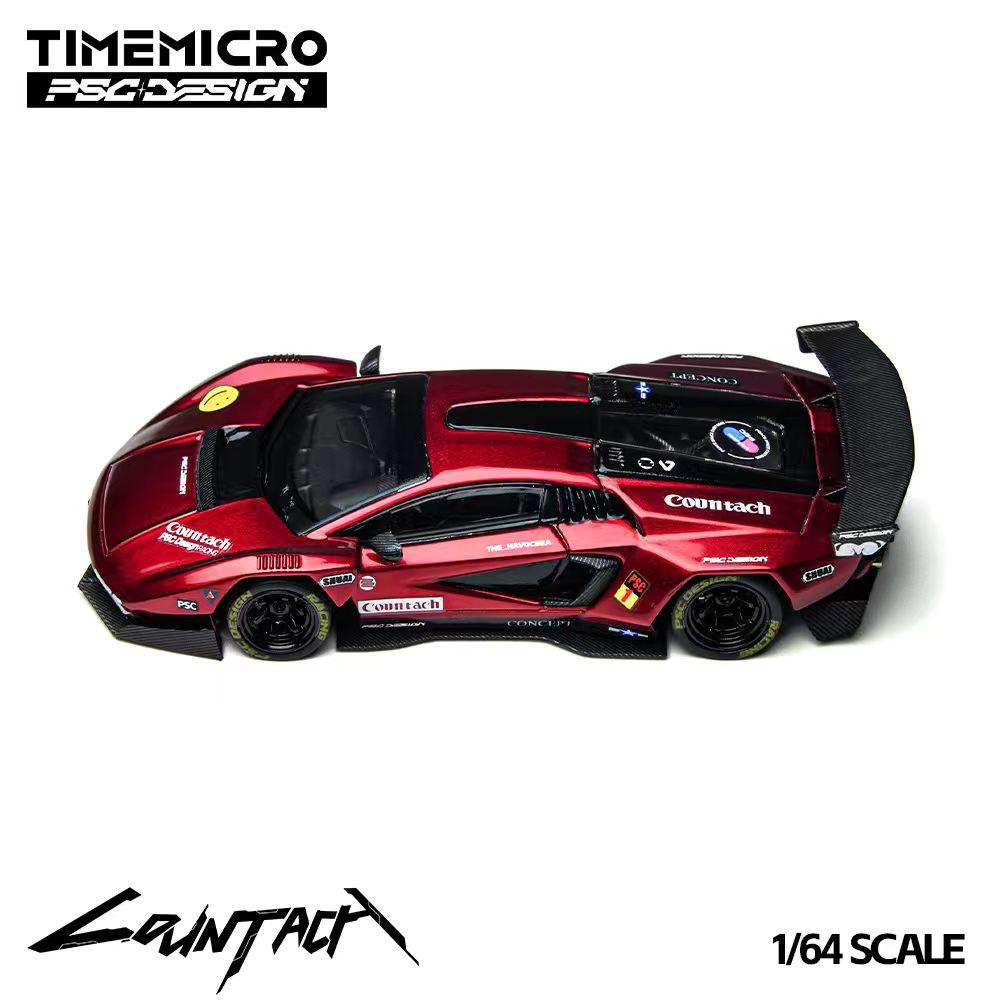 TimeMicro X PSC DESIGN 1:64 Lamborghini Countach “V” Scarlet