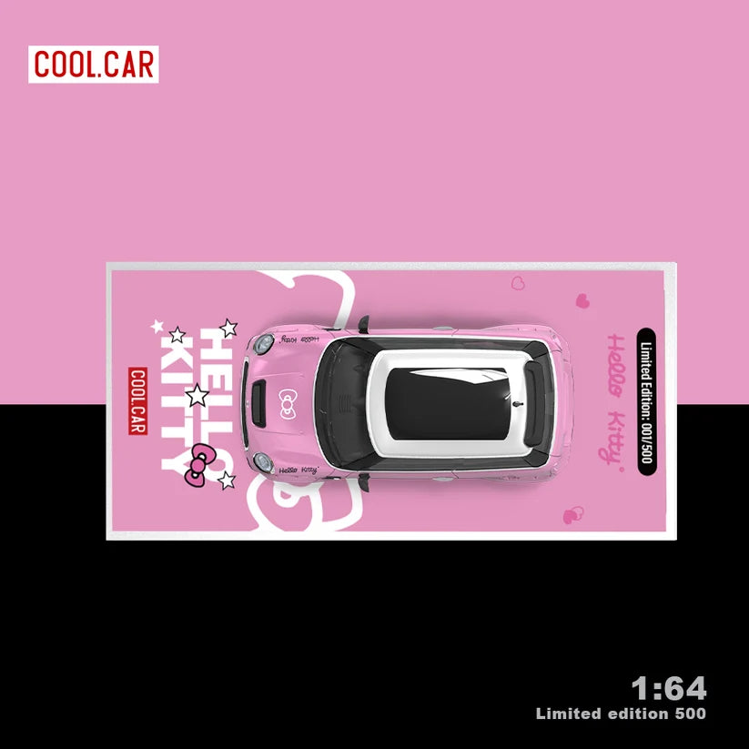 COOL CAR 1/64 MINI COOPER HELLO KITTY CON FIGURA
