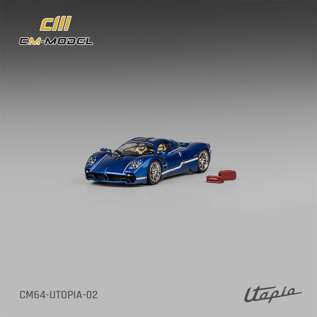 CM Model 1:64 Pagani Utopia Metallic Blue CM64-Utopia-02