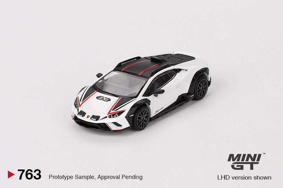 Mini GT 1:64 Lamborghini Huracán Sterrato – Bianco Asopo – Exclusivos MiJo