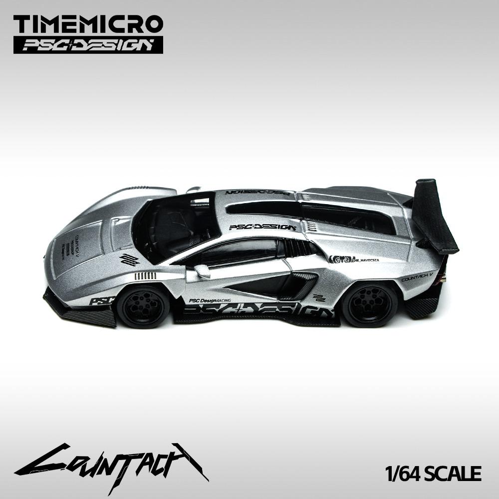 TimeMicro X PSC DESIGN 1:64 Lamborghini Countach “V” Ver. Silver