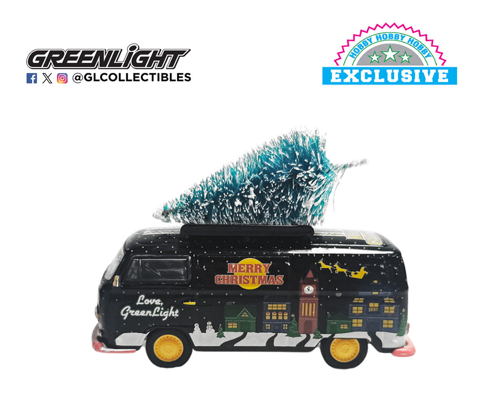 |||PREVENTA|||Greenlight 1:64 Edición Navideña 2025 Volkswagen Tipo 2 Furgoneta Panel con Árbol - Exclusivas para coleccionistas