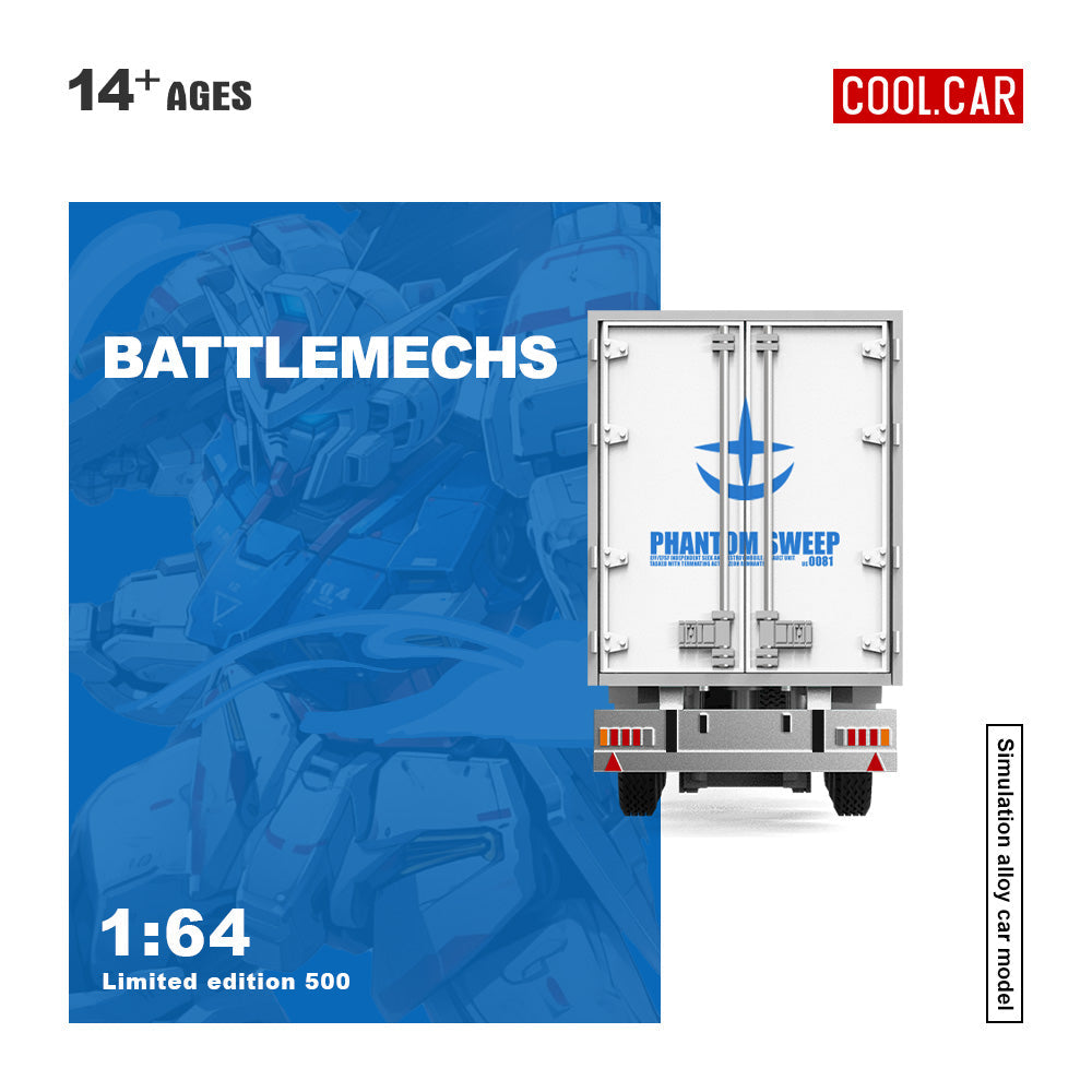 COOL CAR 1/64 Scania Container Truck -RX-78 Mecha