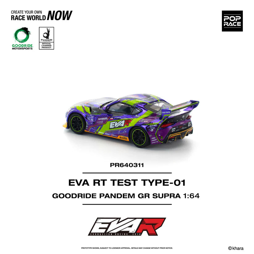 POP RACE 1:64 EVA RT TEST TYPE-01 GOODRIDE PANDEM GR SUPRA PR640311