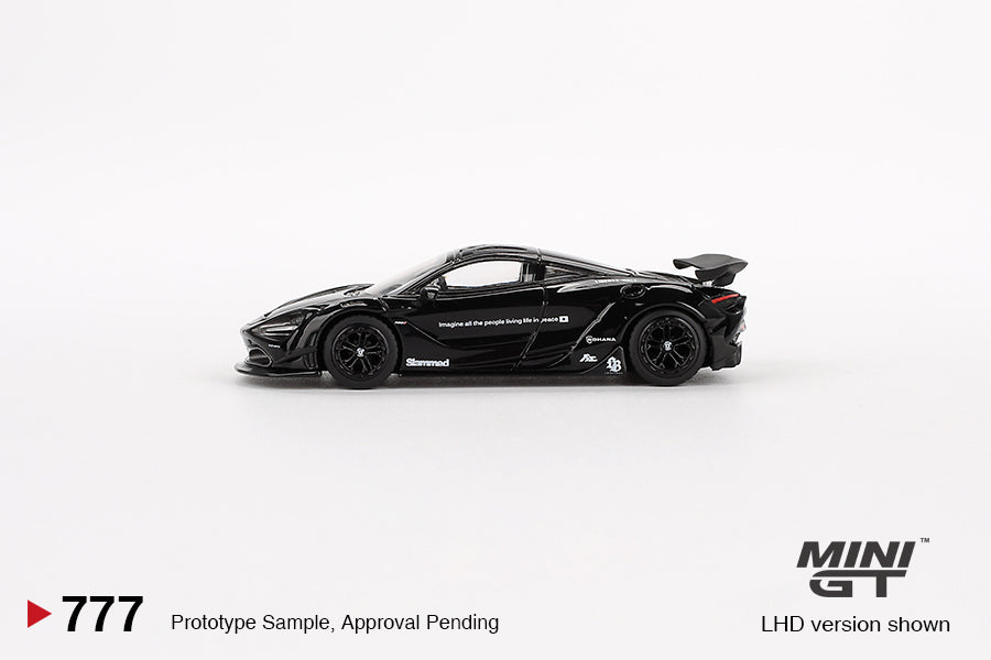 Mini GT 1:64 McLaren 720S LB-Works – Negro – Exclusivas de MiJo Blister