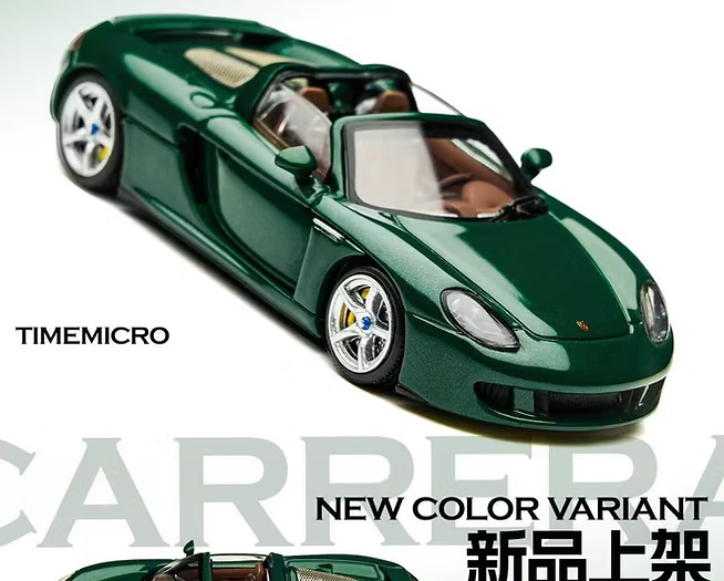 TIME MICRO 1/64 Porsche Carrera GT British Racing Green