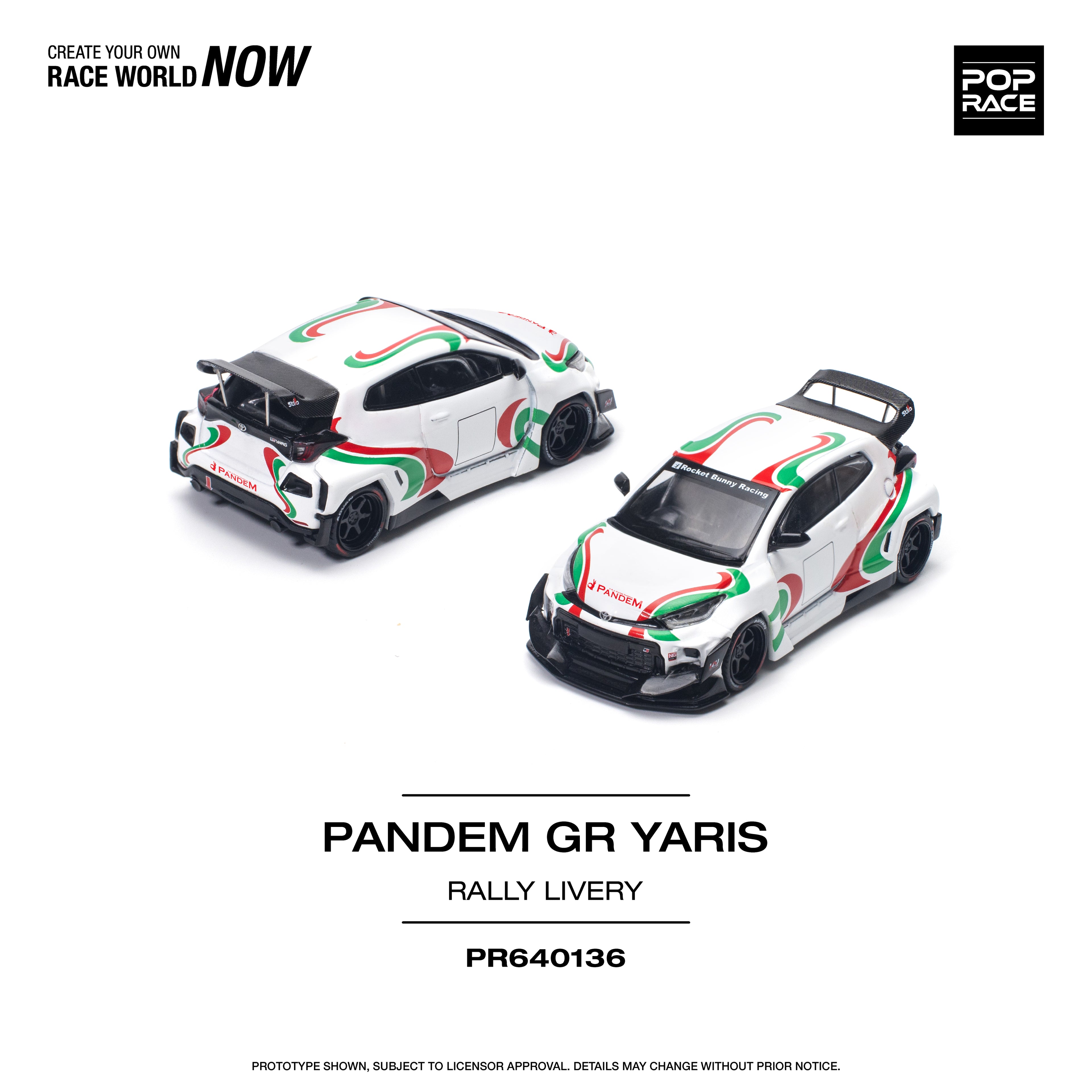 PANDEM GR YARIS RALLY LIVERY 1/64