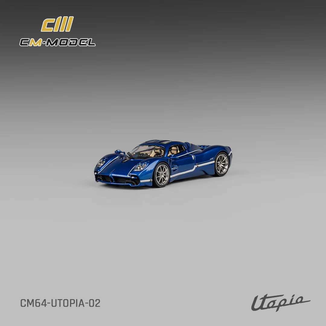 CM Model 1:64 Pagani Utopia Metallic Blue CM64-Utopia-02